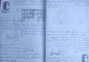Vizuális napló hagyományos formában, 11 é lány